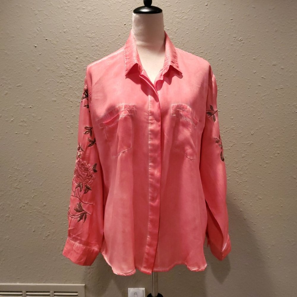 EUC Aratta Silent Journey blouse size L - GORGEOUS and RARE!